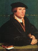 Hans Holbein Portrait of a Member of the Wedigh Family oil on canvas